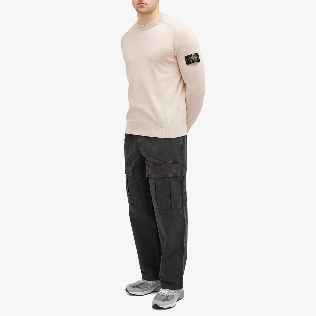 Stone Island Men's Geelong Wool Crew Neck Jumper Antique Rose